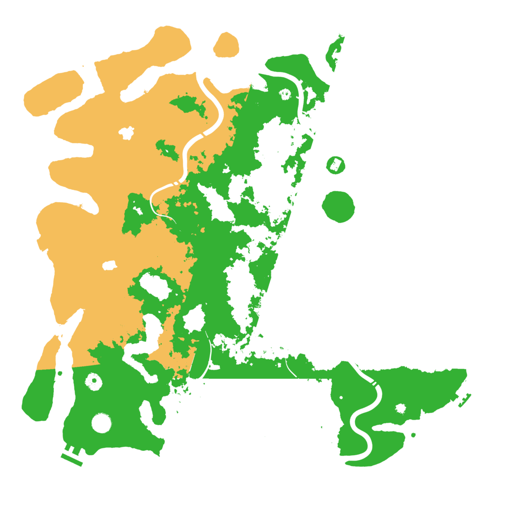 Biome Rust Map: Procedural Map, Size: 4500, Seed: 1095137784