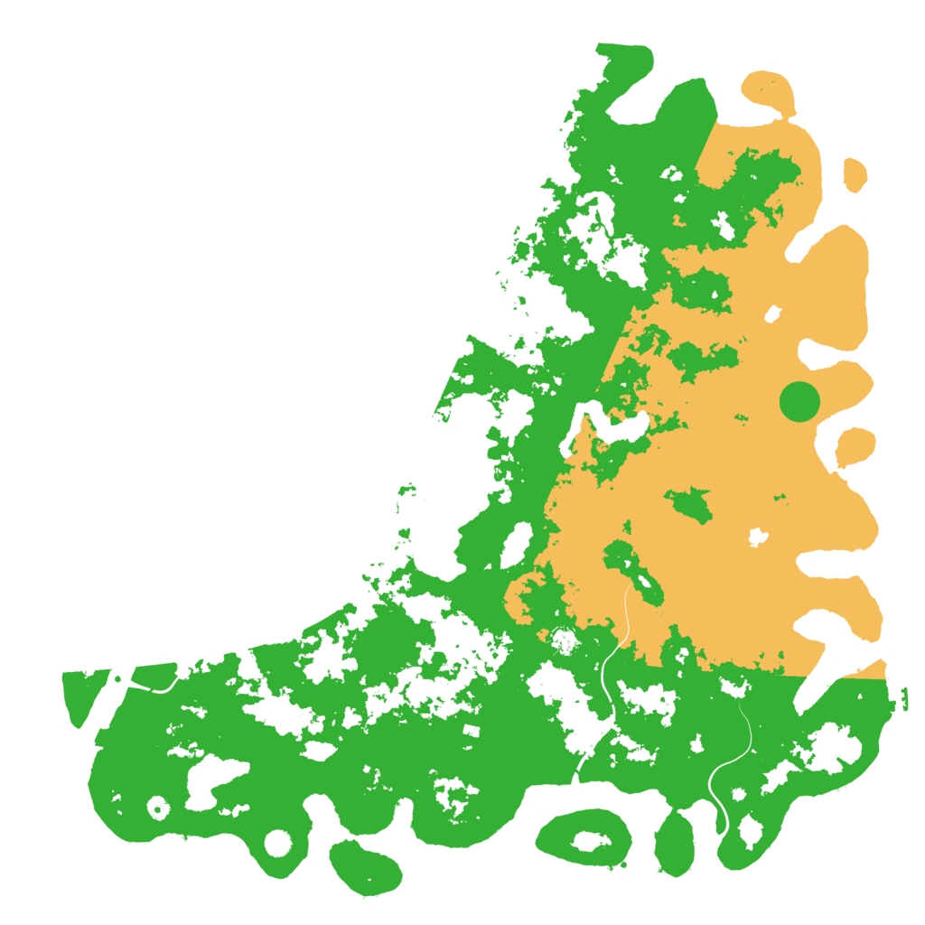 Biome Rust Map: Procedural Map, Size: 6000, Seed: 1072489990