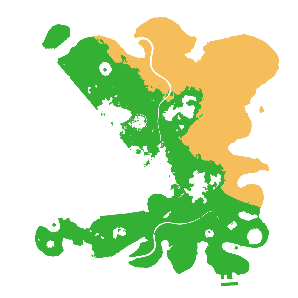 Biome Rust Map: Procedural Map, Size: 3500, Seed: 827979451
