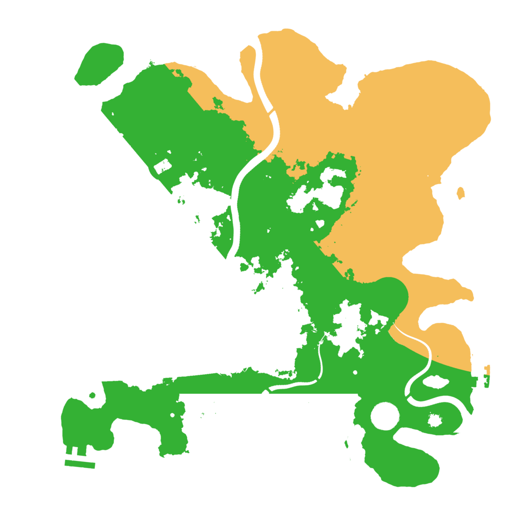 Biome Rust Map: Procedural Map, Size: 3500, Seed: 827979451