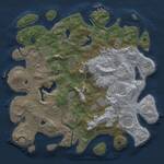 Thumbnail Rust Map: Procedural Map, Size: 4500, Seed: 459608823, 17 Monuments