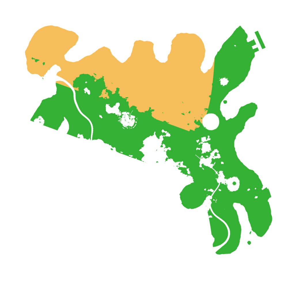 Biome Rust Map: Procedural Map, Size: 3200, Seed: 1159700104