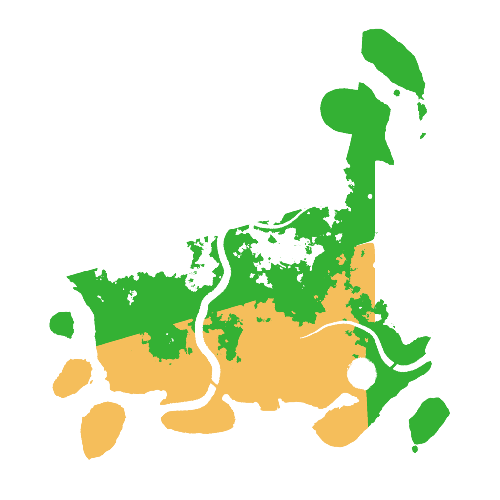 Biome Rust Map: Procedural Map, Size: 3000, Seed: 24432