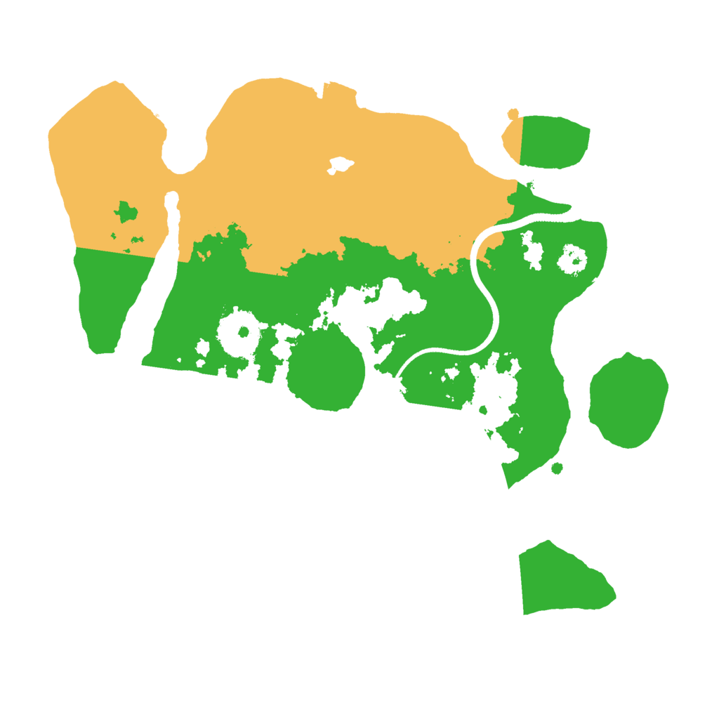 Biome Rust Map: Procedural Map, Size: 2500, Seed: 1609656662