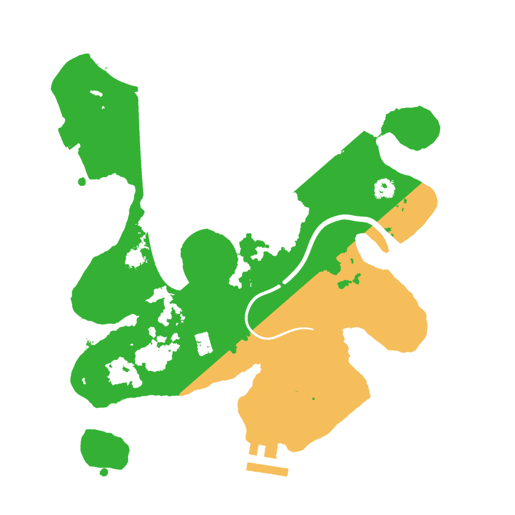 Biome Rust Map: Procedural Map, Size: 2500, Seed: 1965714969