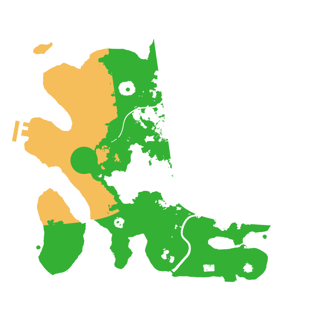 Biome Rust Map: Procedural Map, Size: 3000, Seed: 207749
