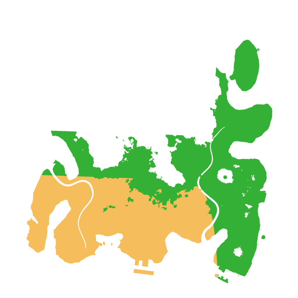 Biome Rust Map: Procedural Map, Size: 3000, Seed: 309685189