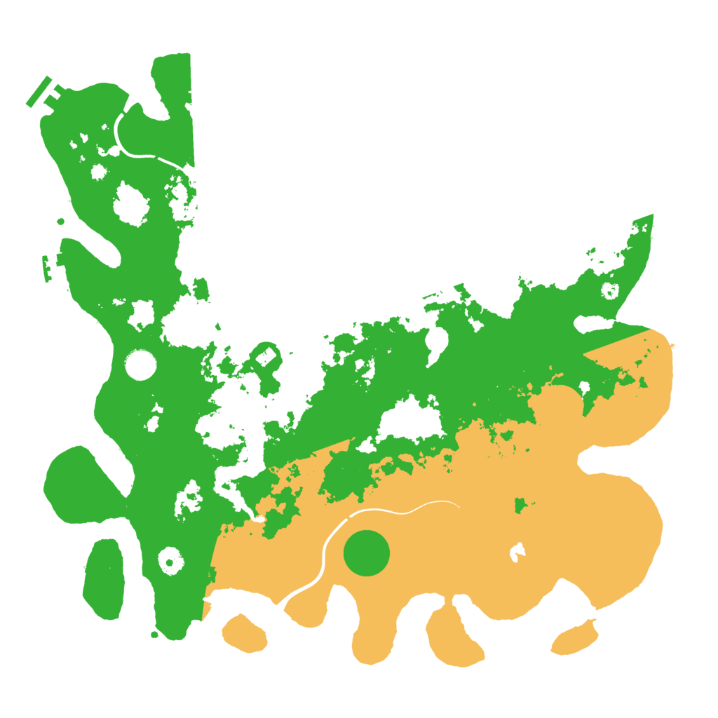 Biome Rust Map: Procedural Map, Size: 4096, Seed: 638153564