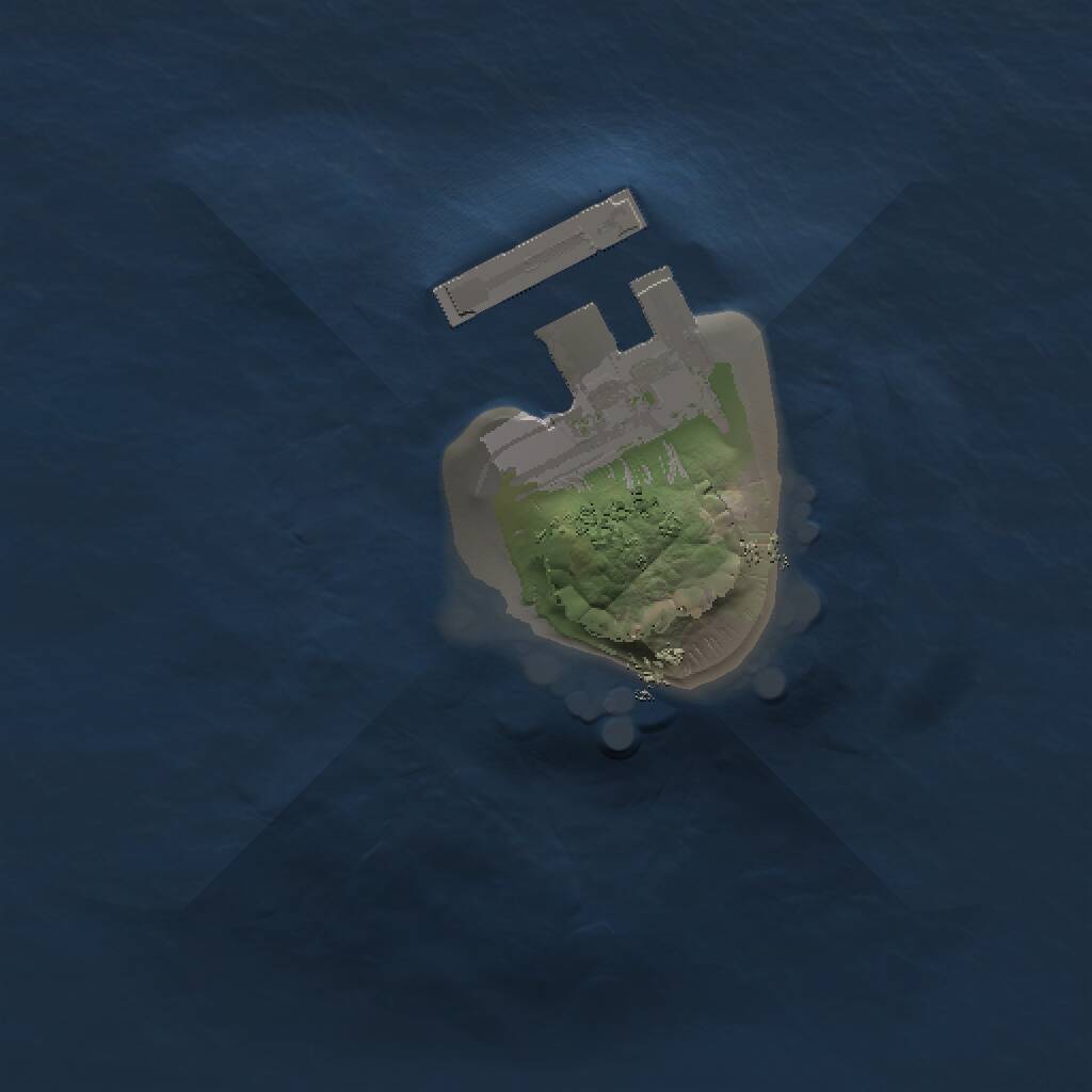 Rust Map: Procedural Map, Size: 1000, Seed: 411437050, 2 Monuments