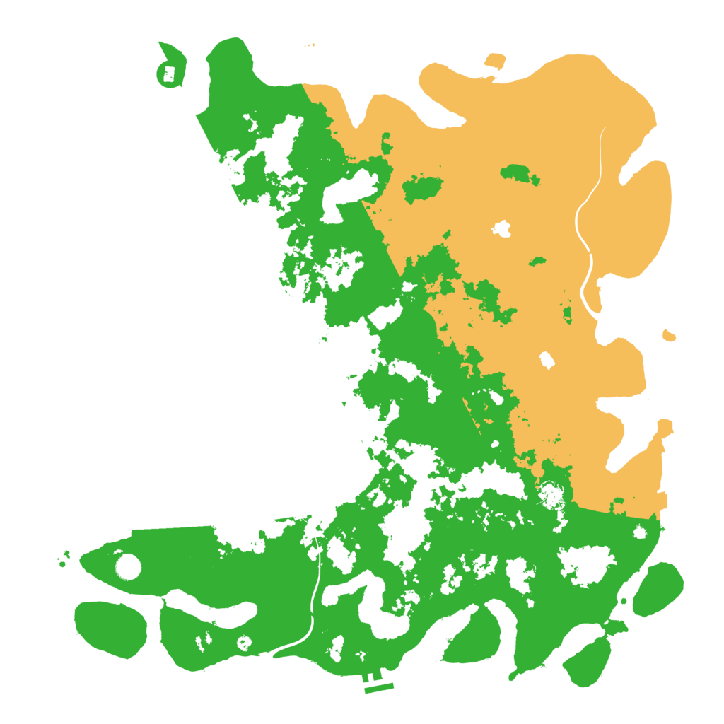 Biome Rust Map: Procedural Map, Size: 5000, Seed: 561651