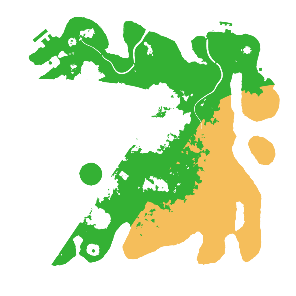 Biome Rust Map: Procedural Map, Size: 3500, Seed: 411437050