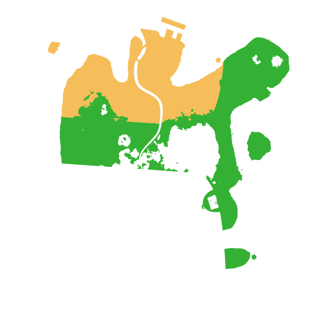 Biome Rust Map: Procedural Map, Size: 2500, Seed: 1570158562