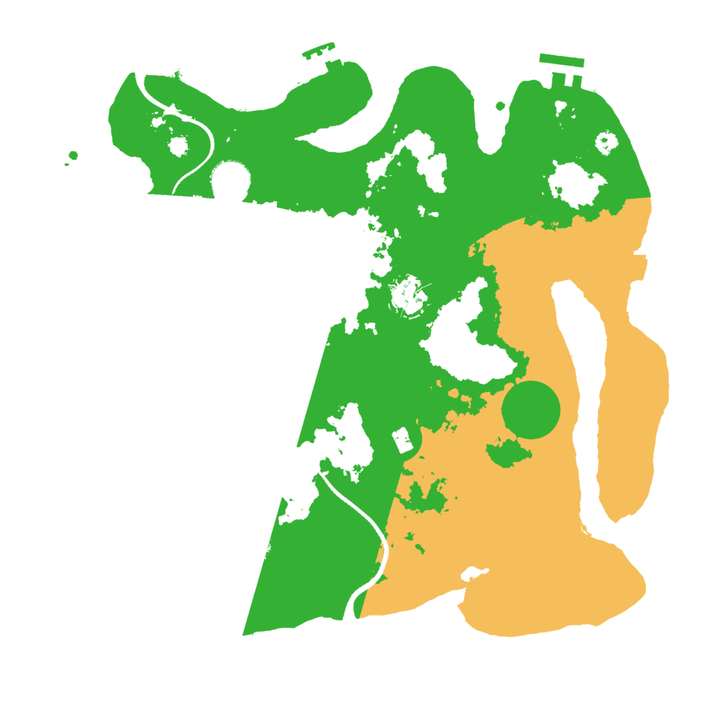 Biome Rust Map: Procedural Map, Size: 3250, Seed: 515186824