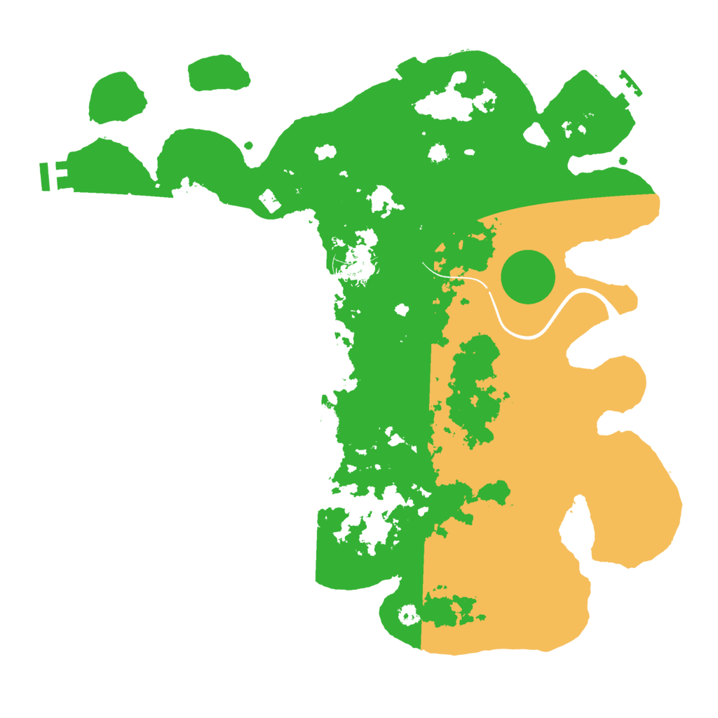 Biome Rust Map: Procedural Map, Size: 3500, Seed: 2143412247