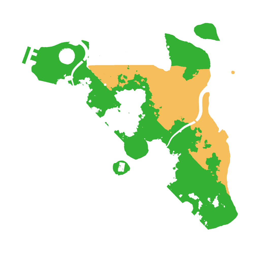 Biome Rust Map: Procedural Map, Size: 3000, Seed: 833490354
