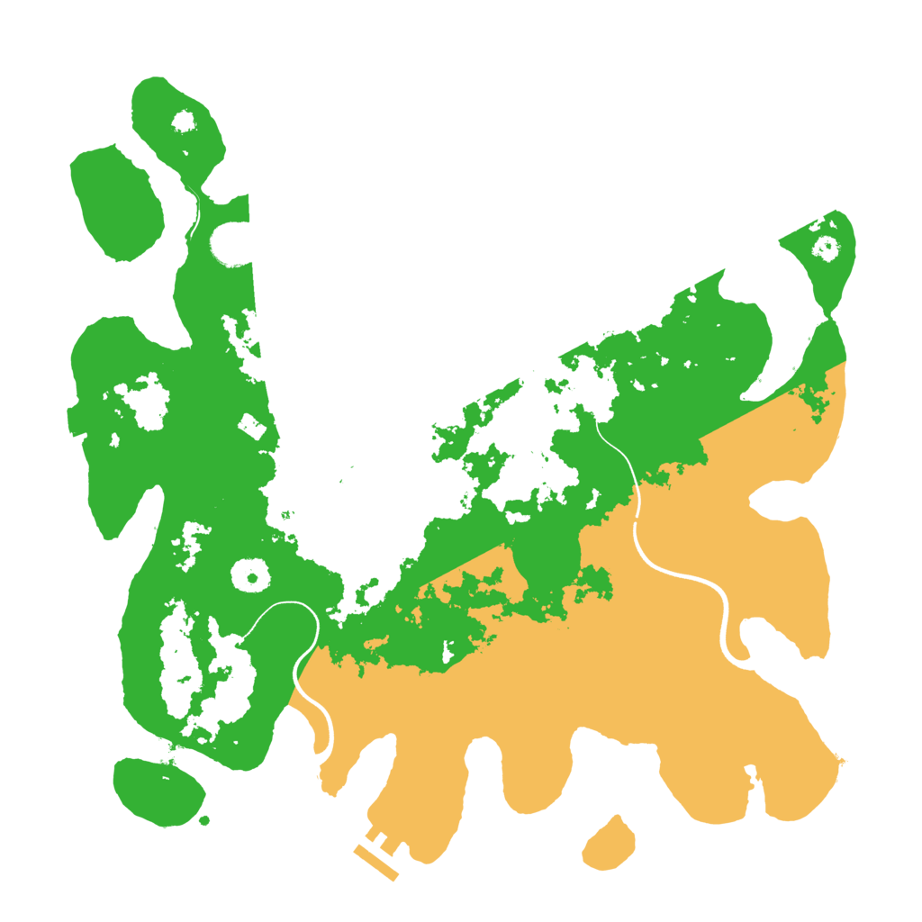 Biome Rust Map: Procedural Map, Size: 3700, Seed: 1060833211