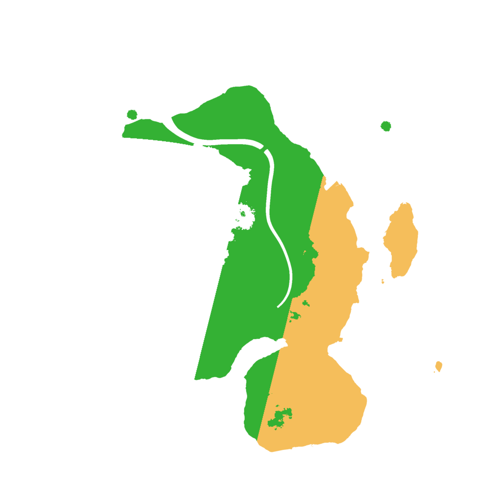 Biome Rust Map: Procedural Map, Size: 2000, Seed: 410279432