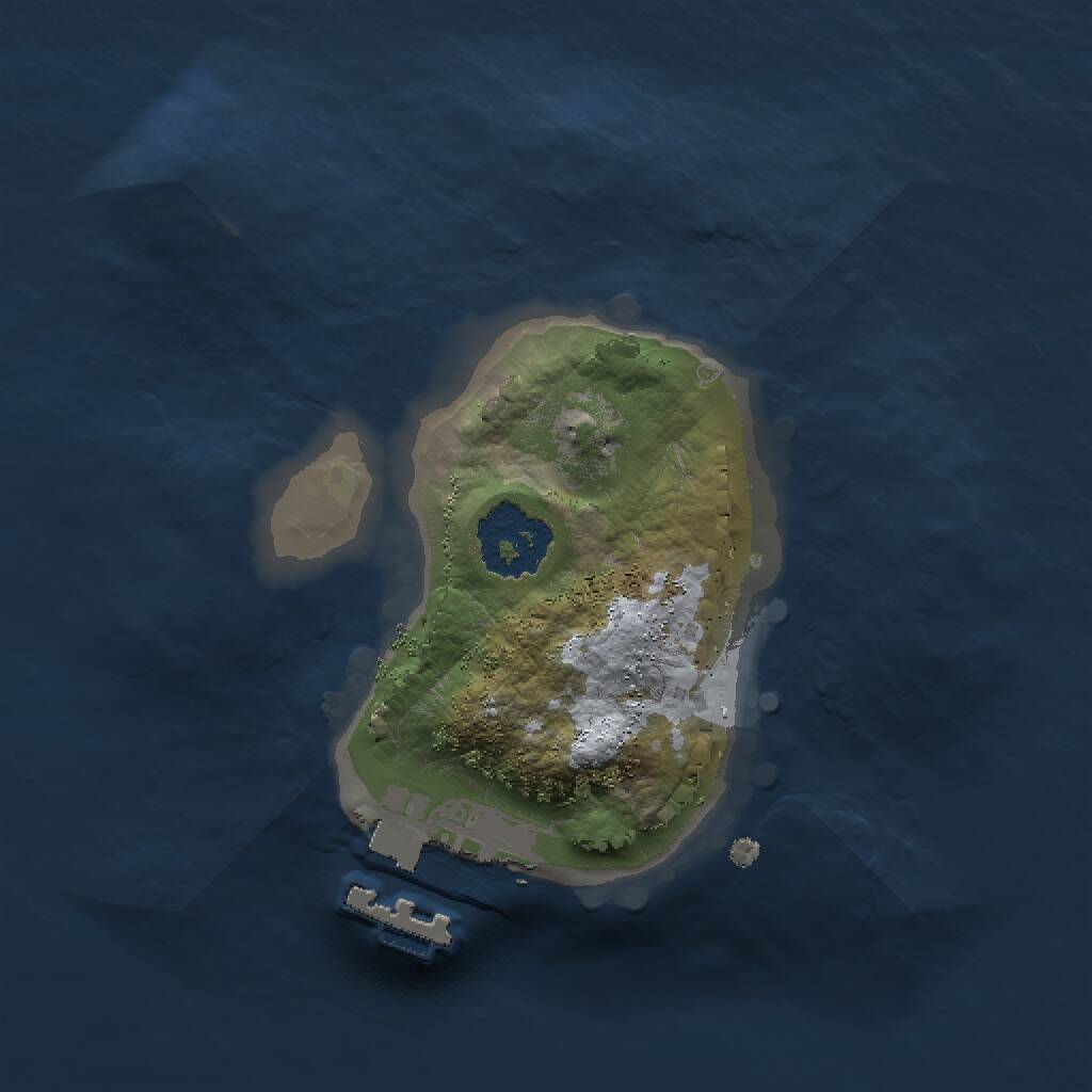 Rust Map: Procedural Map, Size: 1500, Seed: 1933069811, 2 Monuments