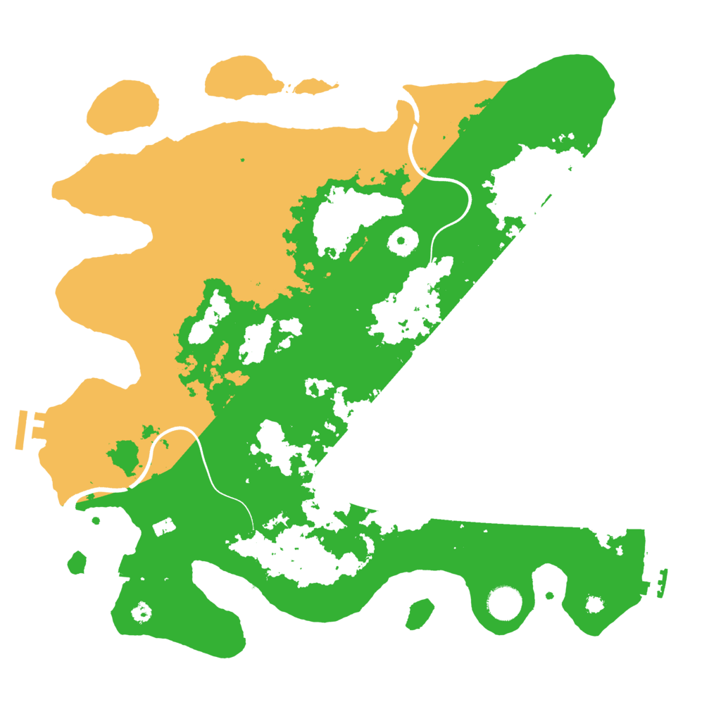 Biome Rust Map: Procedural Map, Size: 3700, Seed: 130028386