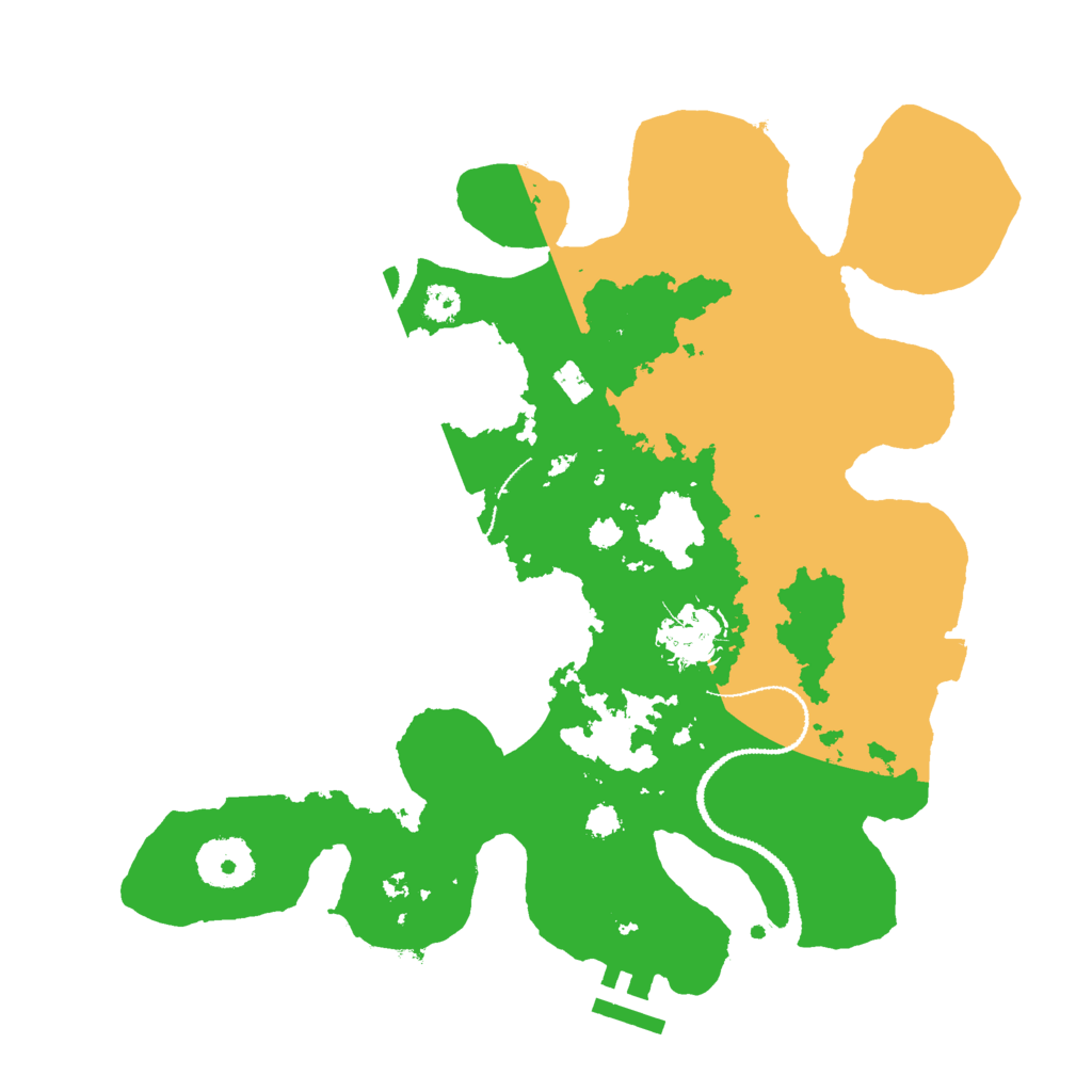 Biome Rust Map: Procedural Map, Size: 3000, Seed: 58426554