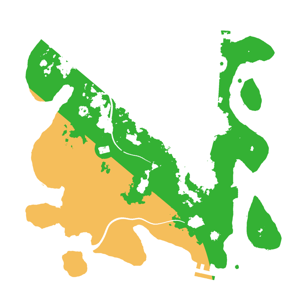Biome Rust Map: Procedural Map, Size: 3000, Seed: 69654