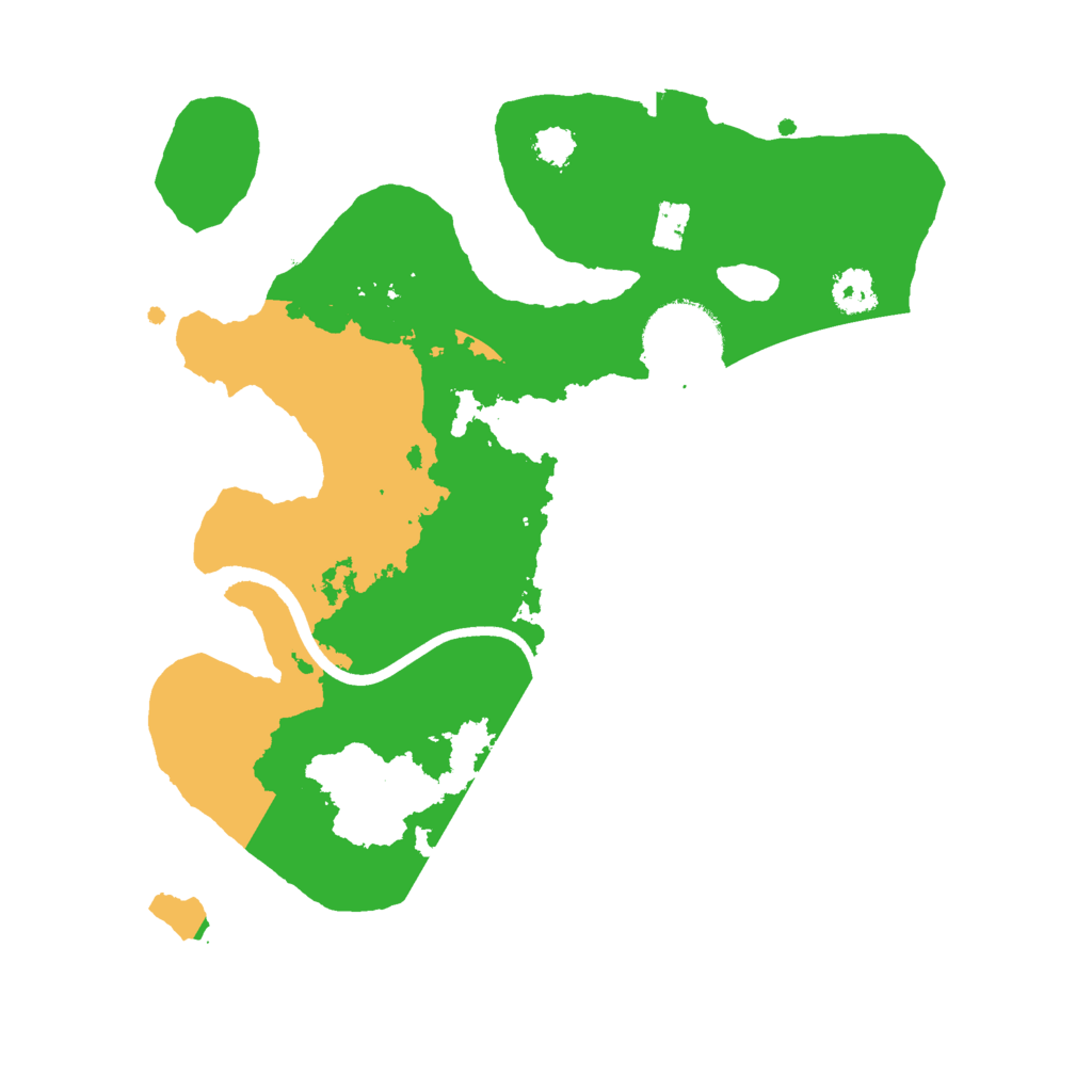 Biome Rust Map: Procedural Map, Size: 2500, Seed: 1998682988