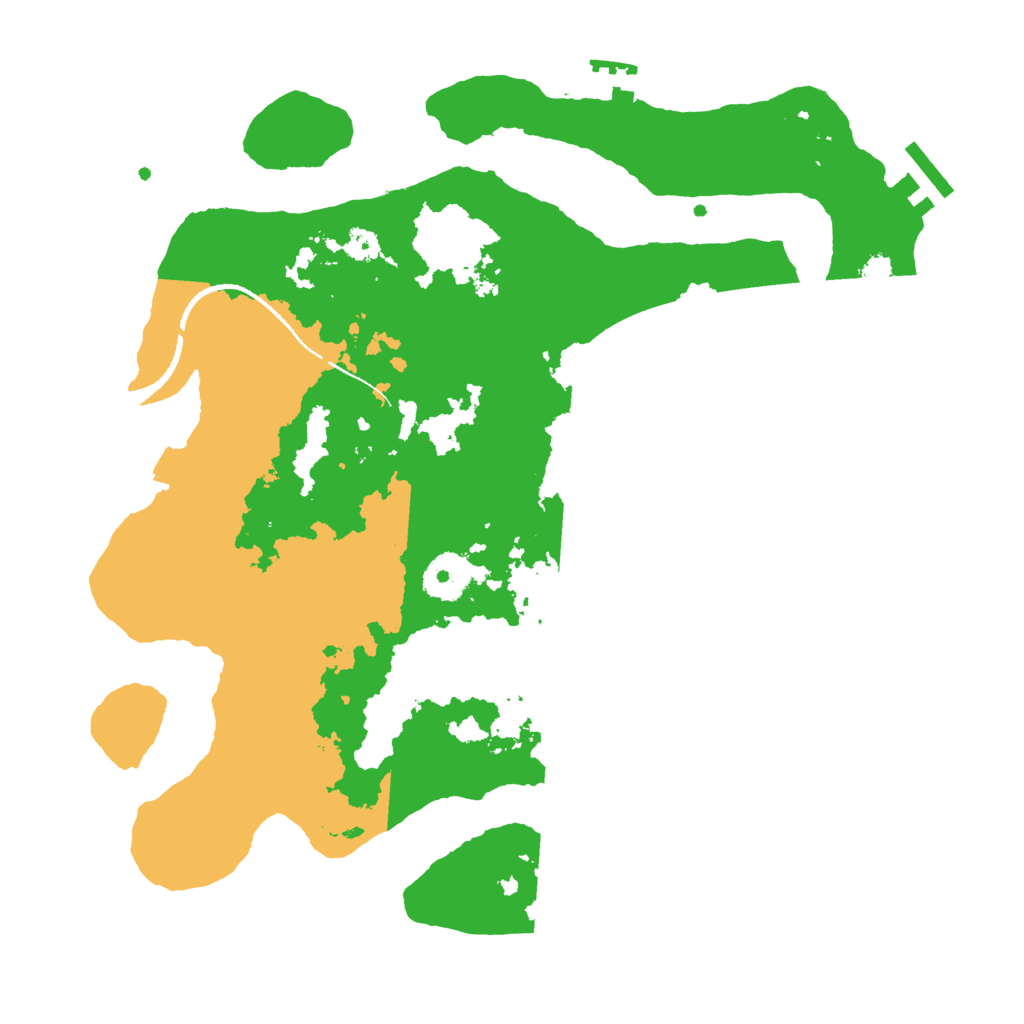 Biome Rust Map: Procedural Map, Size: 3250, Seed: 752084528