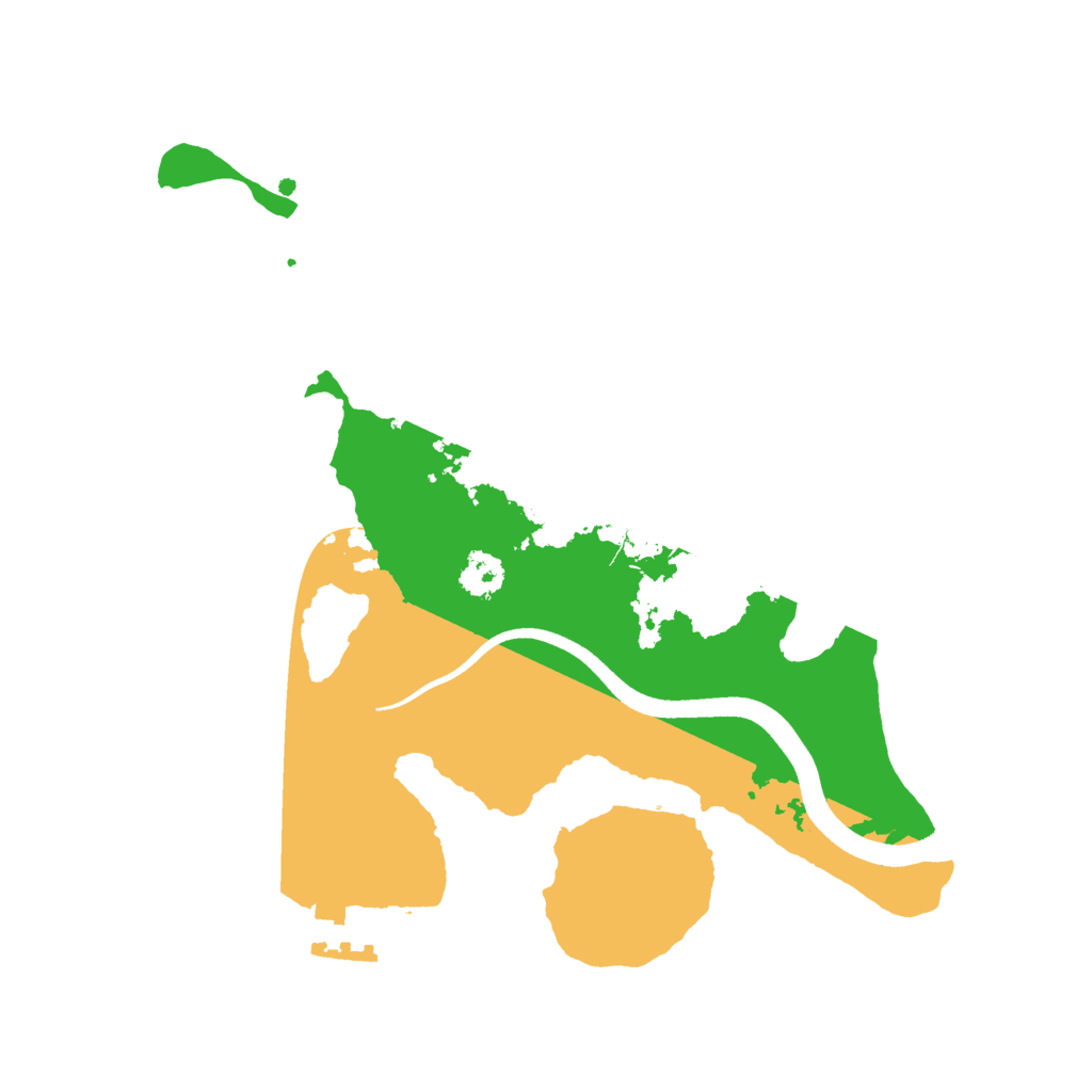 Biome Rust Map: Procedural Map, Size: 2500, Seed: 7000