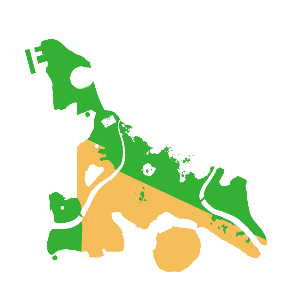 Biome Rust Map: Procedural Map, Size: 2500, Seed: 7000