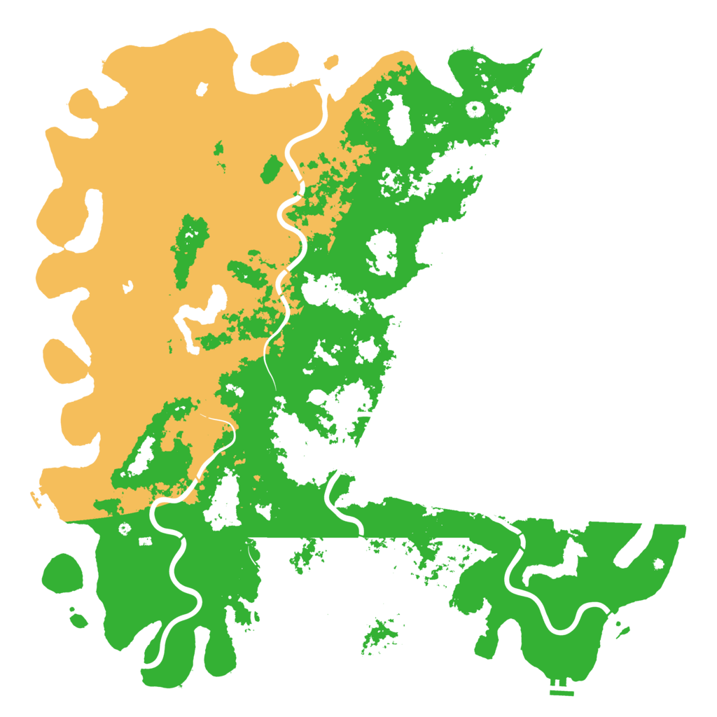 Biome Rust Map: Procedural Map, Size: 6000, Seed: 50090378