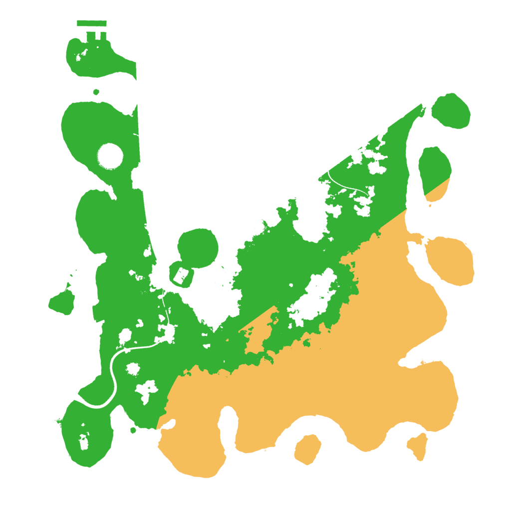 Biome Rust Map: Procedural Map, Size: 3500, Seed: 23652391