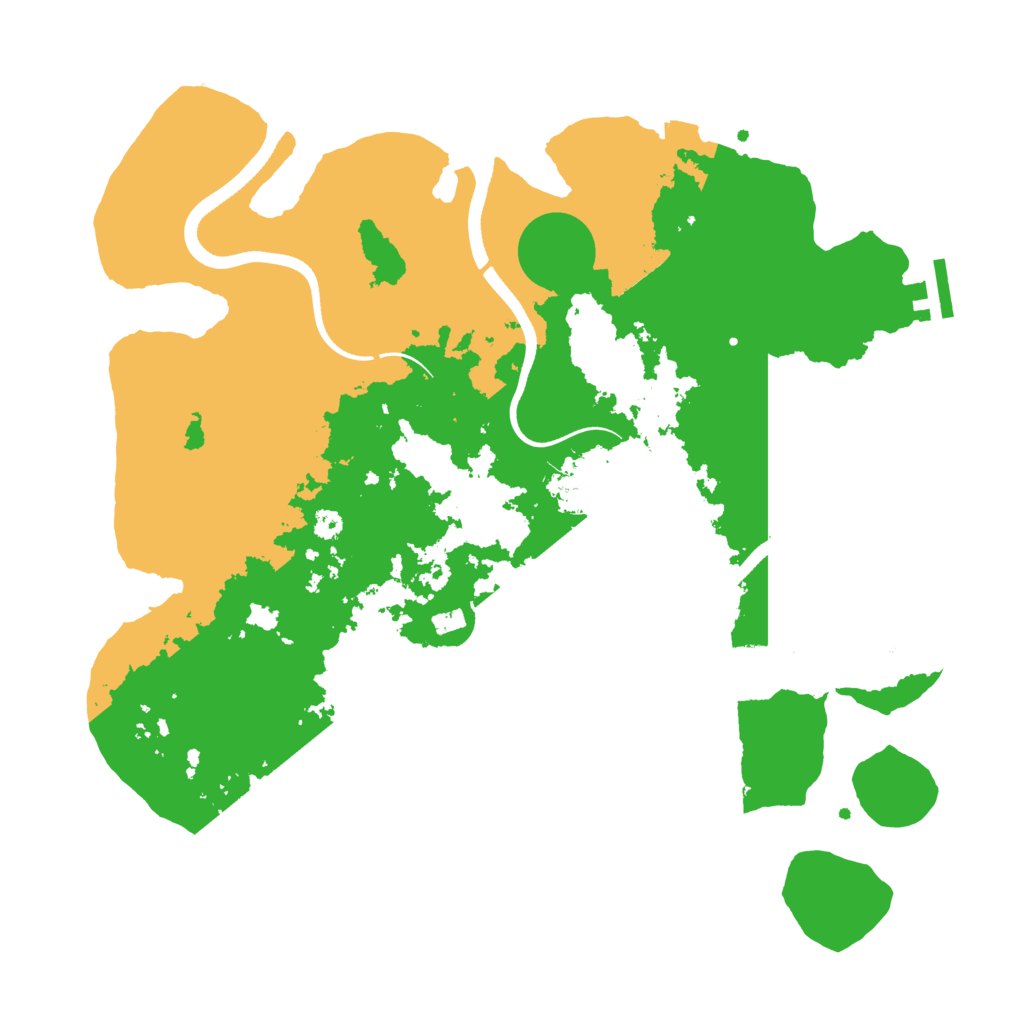Biome Rust Map: Procedural Map, Size: 3500, Seed: 1026401775