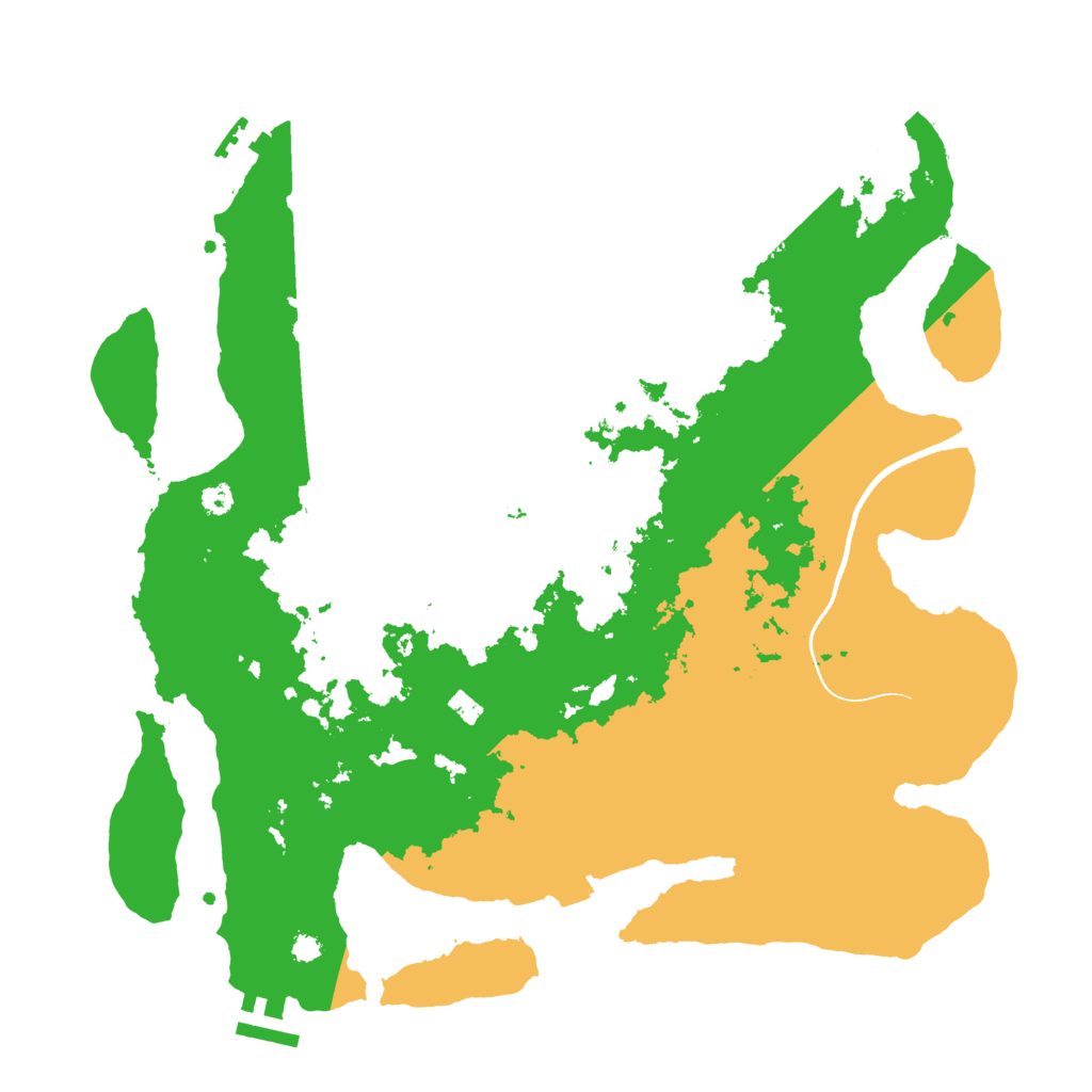Biome Rust Map: Procedural Map, Size: 3500, Seed: 1766044066