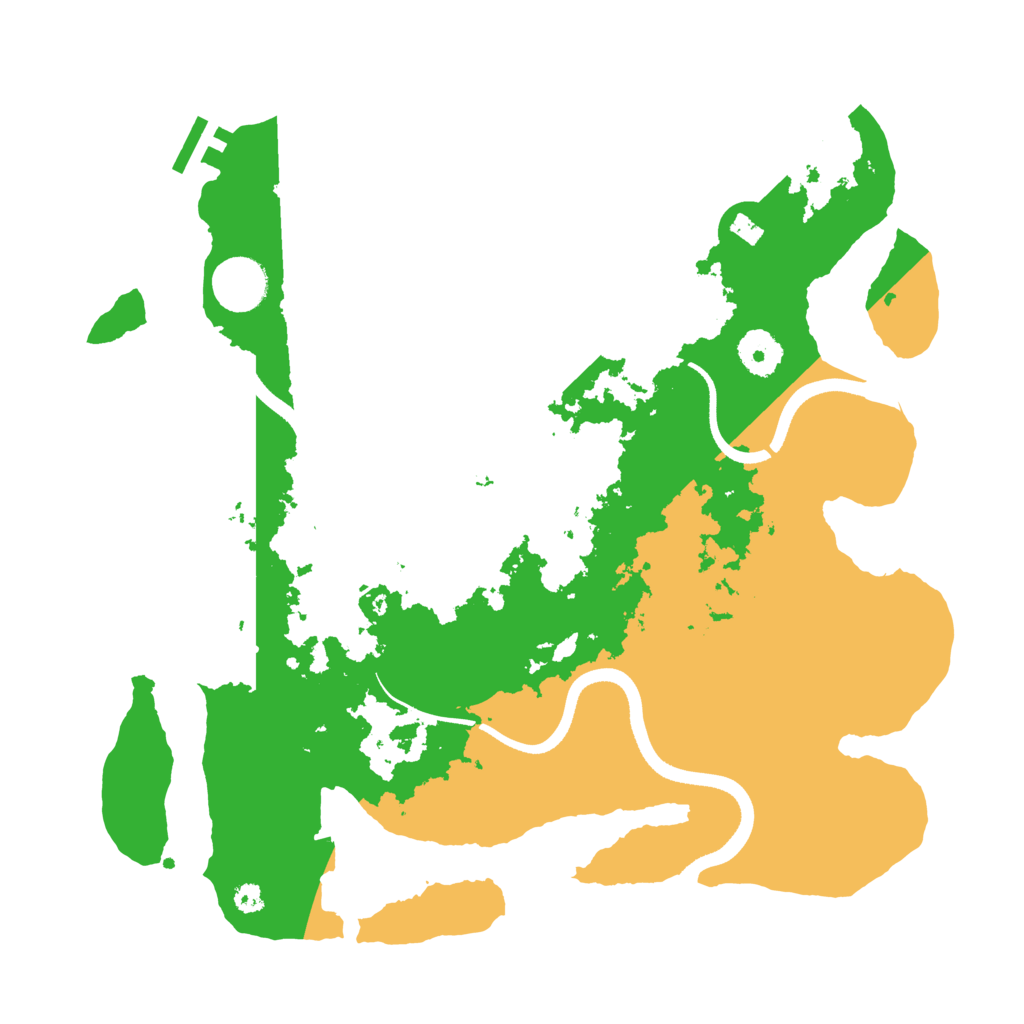 Biome Rust Map: Procedural Map, Size: 3500, Seed: 1766044066