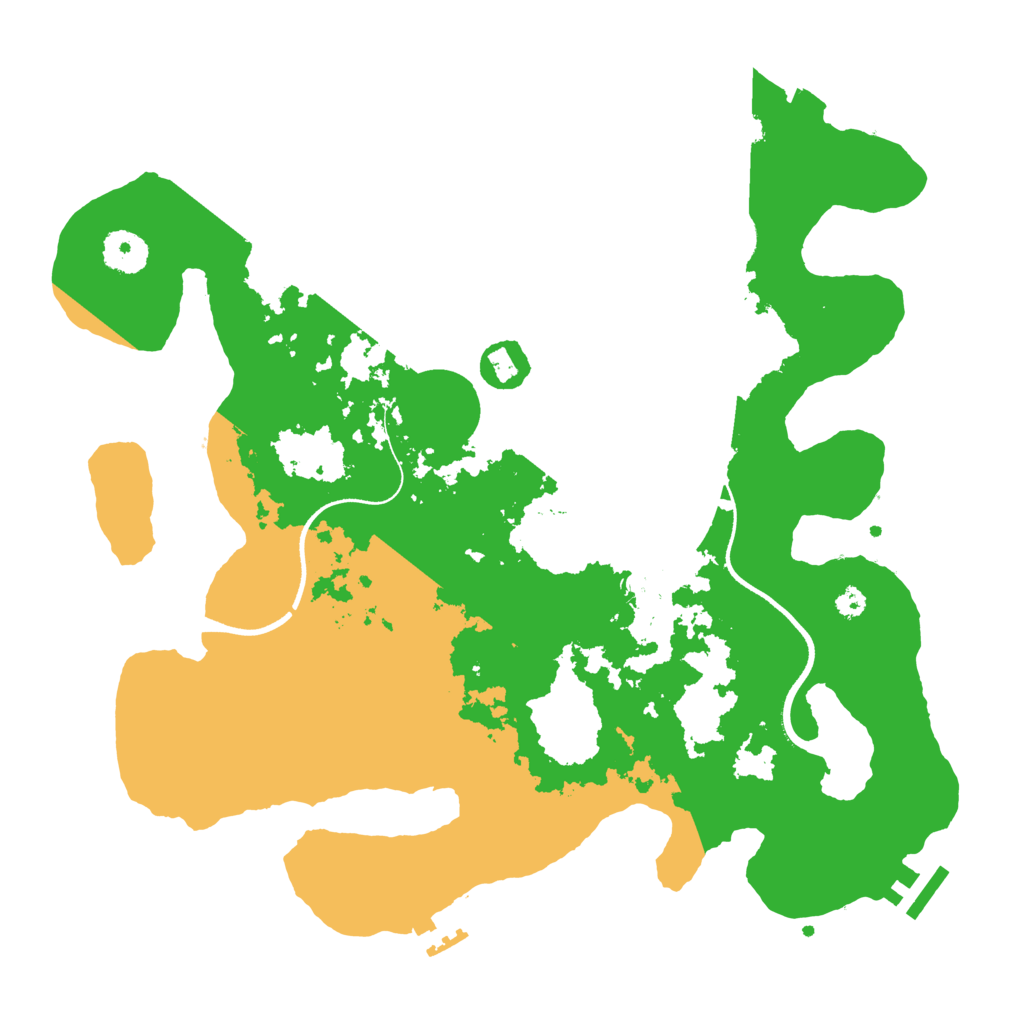 Biome Rust Map: Procedural Map, Size: 3500, Seed: 5867919