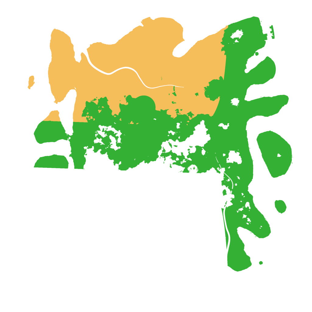 Biome Rust Map: Procedural Map, Size: 3500, Seed: 91236389