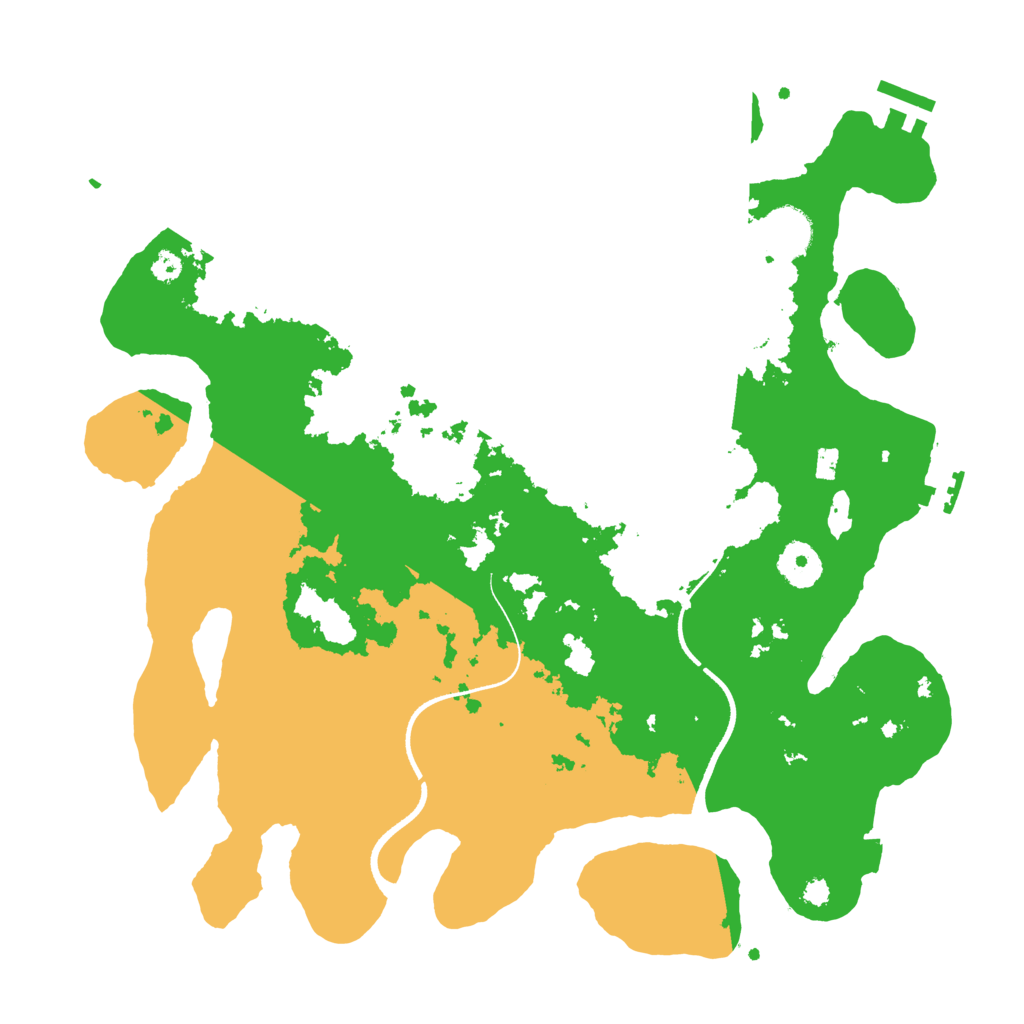 Biome Rust Map: Procedural Map, Size: 3500, Seed: 320947527