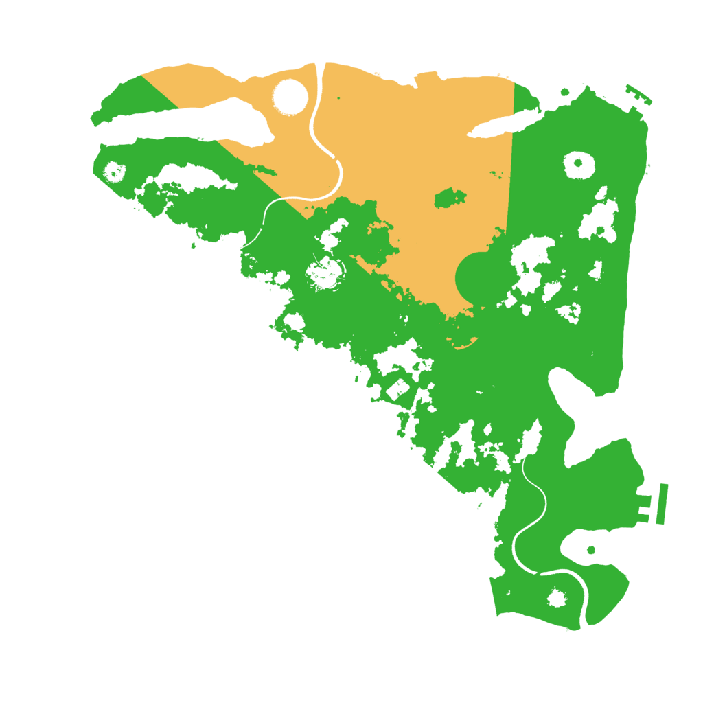 Biome Rust Map: Procedural Map, Size: 3500, Seed: 552250327