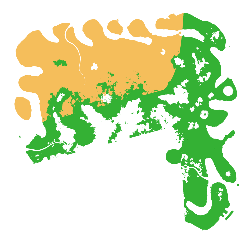 Biome Rust Map: Procedural Map, Size: 4500, Seed: 67893412