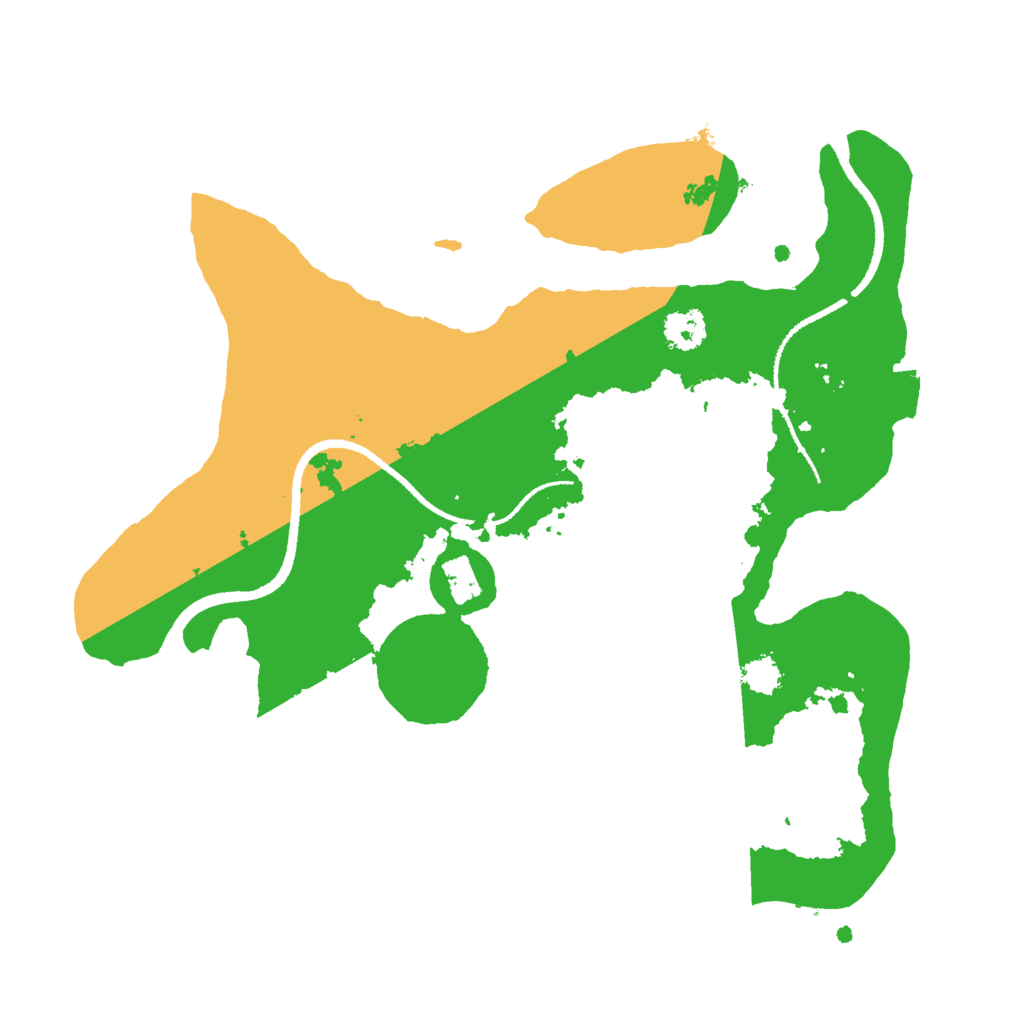 Biome Rust Map: Procedural Map, Size: 2500, Seed: 93428