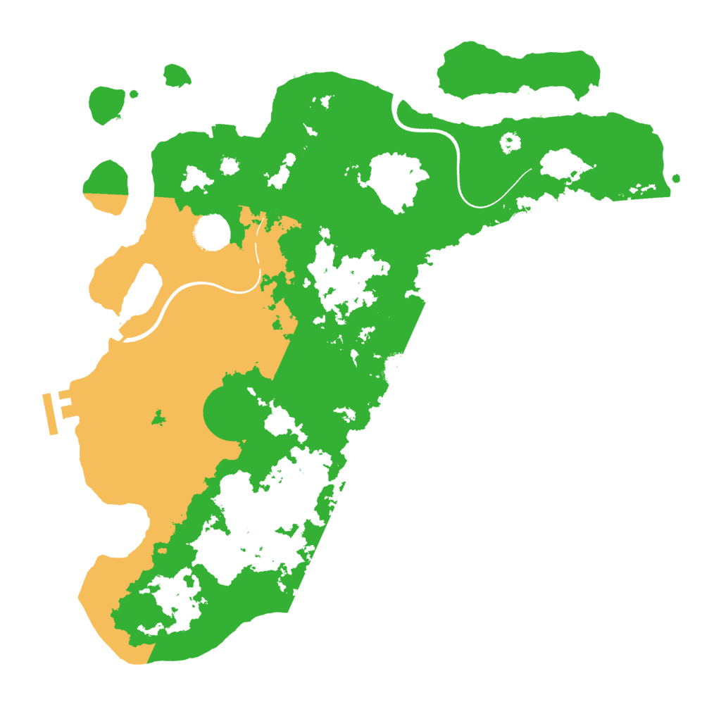Biome Rust Map: Procedural Map, Size: 3500, Seed: 695433389