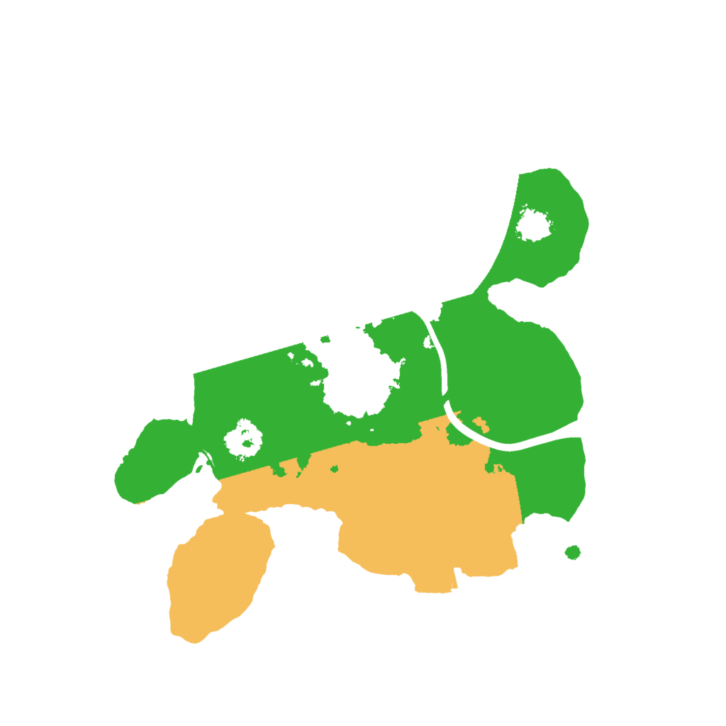 Biome Rust Map: Procedural Map, Size: 2000, Seed: 24432