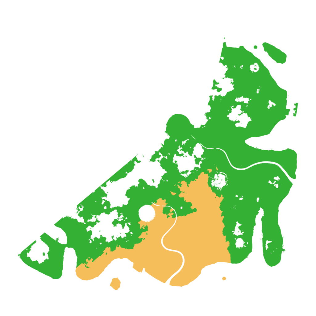 Biome Rust Map: Procedural Map, Size: 3500, Seed: 591410484