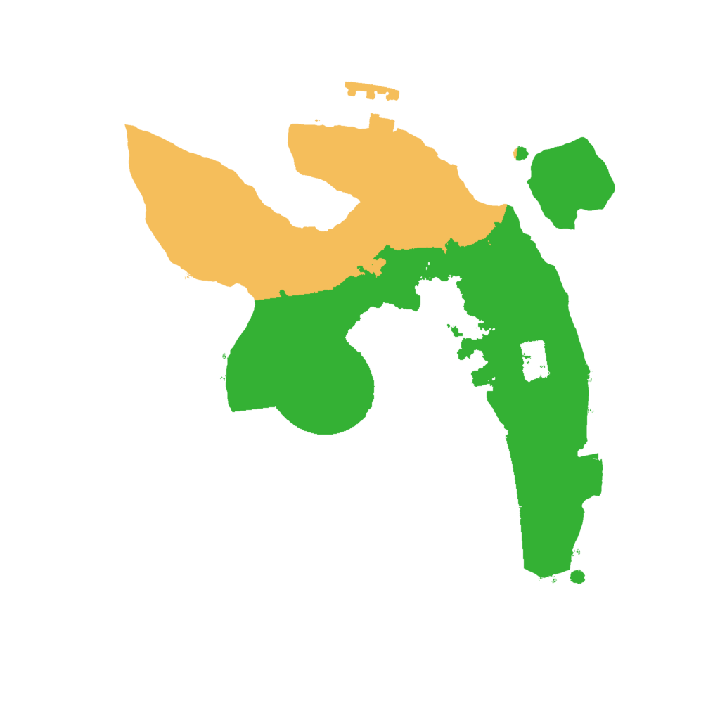 Biome Rust Map: Procedural Map, Size: 2000, Seed: 2066940230
