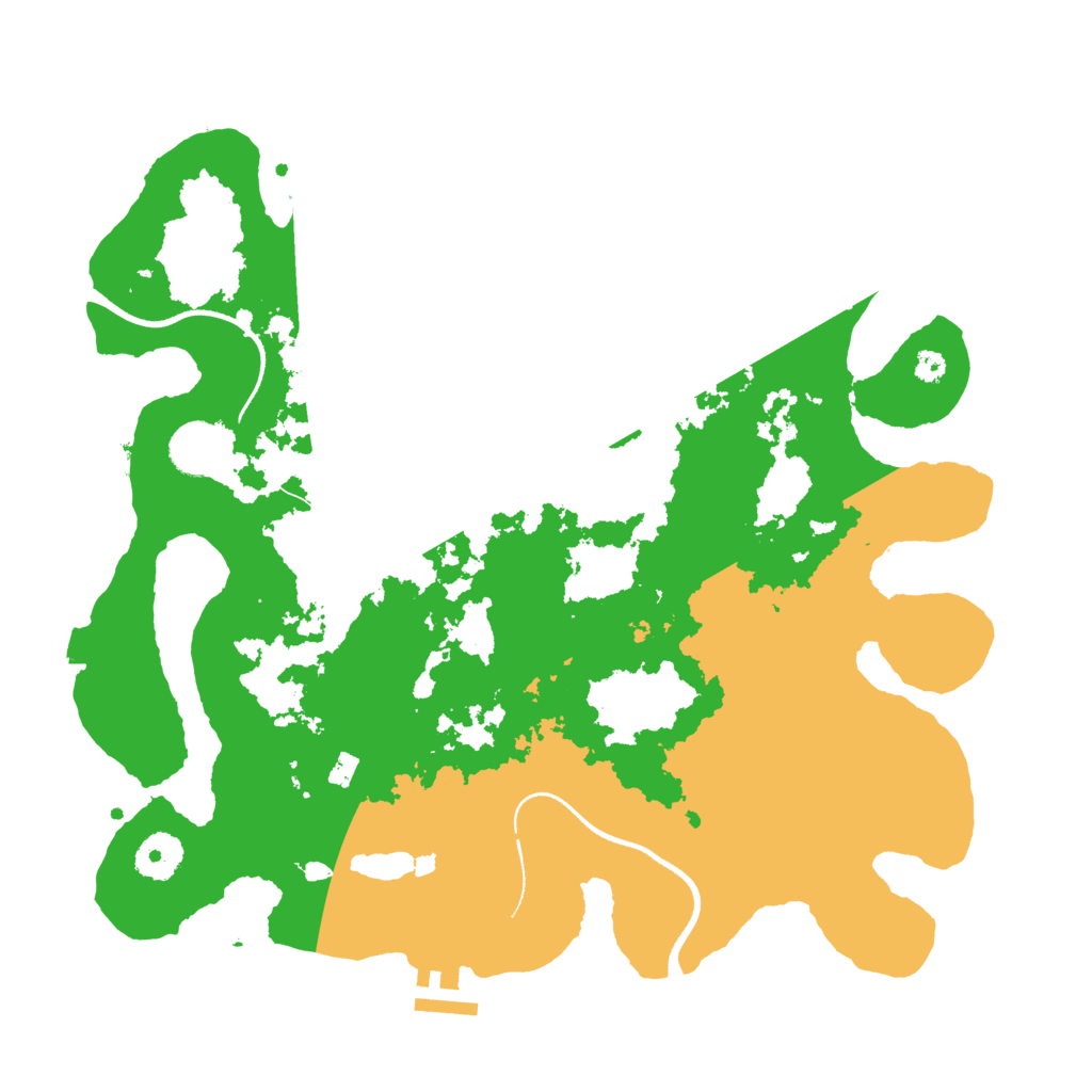 Biome Rust Map: Procedural Map, Size: 3500, Seed: 212823054