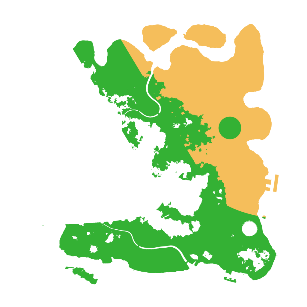 Biome Rust Map: Procedural Map, Size: 3600, Seed: 912143284