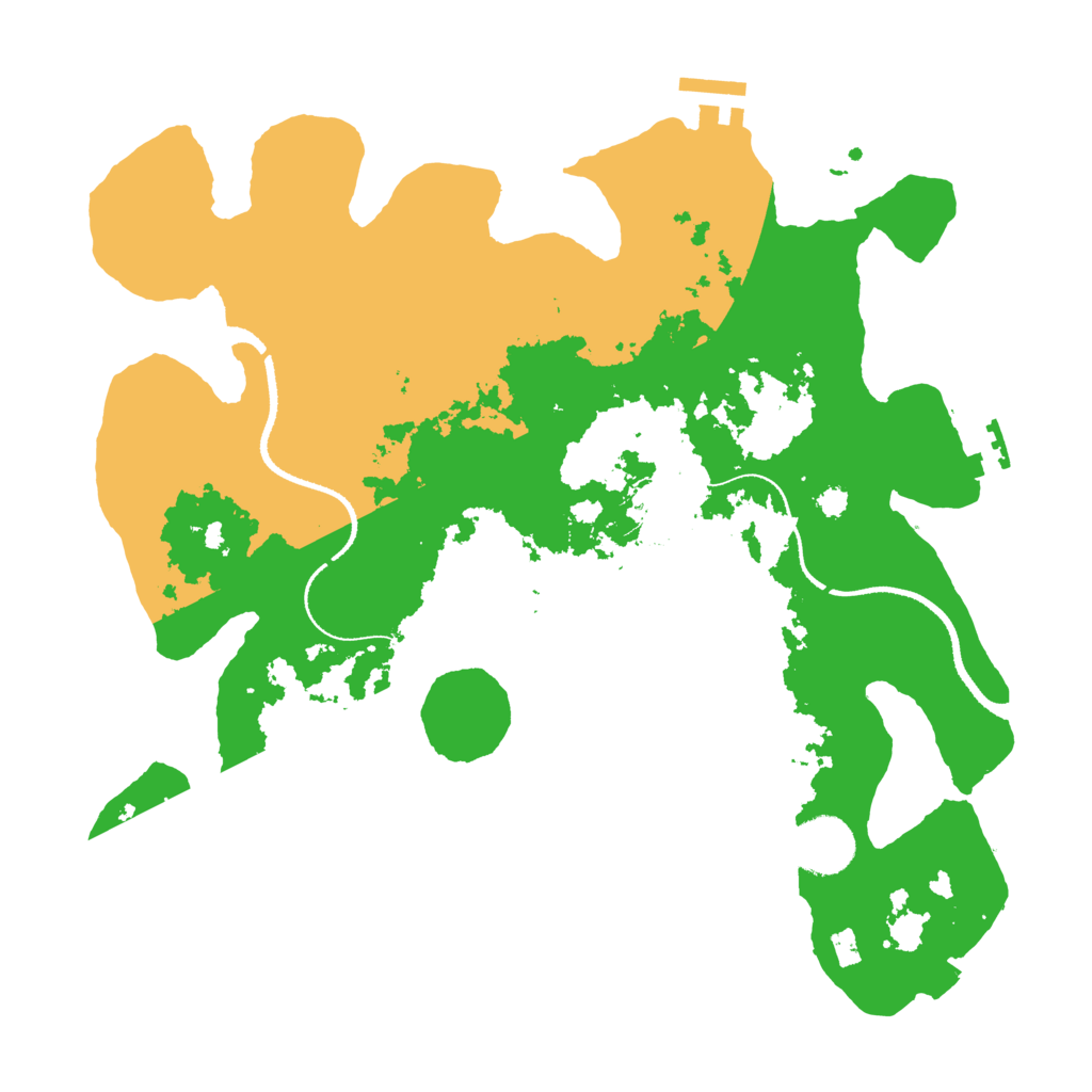 Biome Rust Map: Procedural Map, Size: 3300, Seed: 418555906