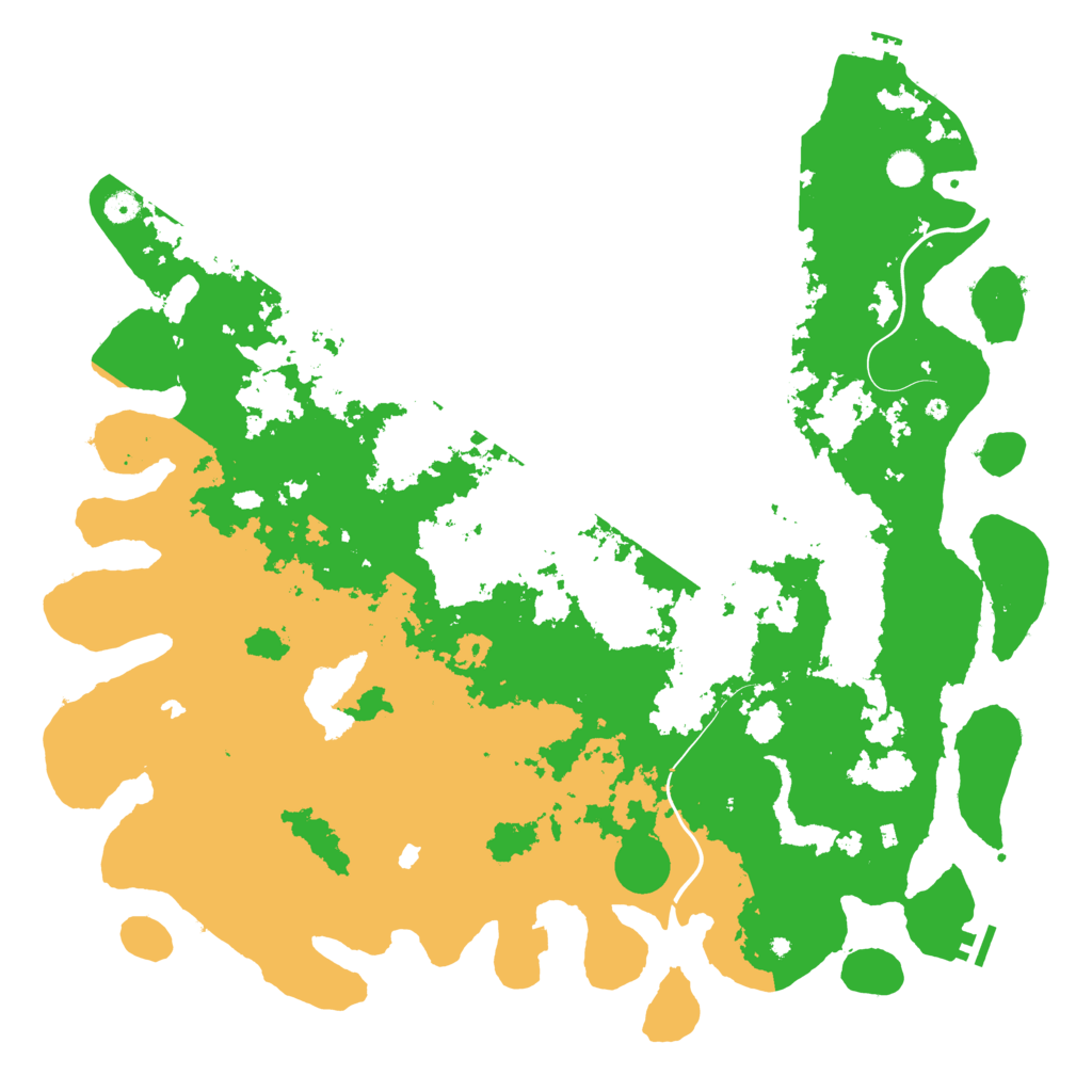 Biome Rust Map: Procedural Map, Size: 5200, Seed: 41651684