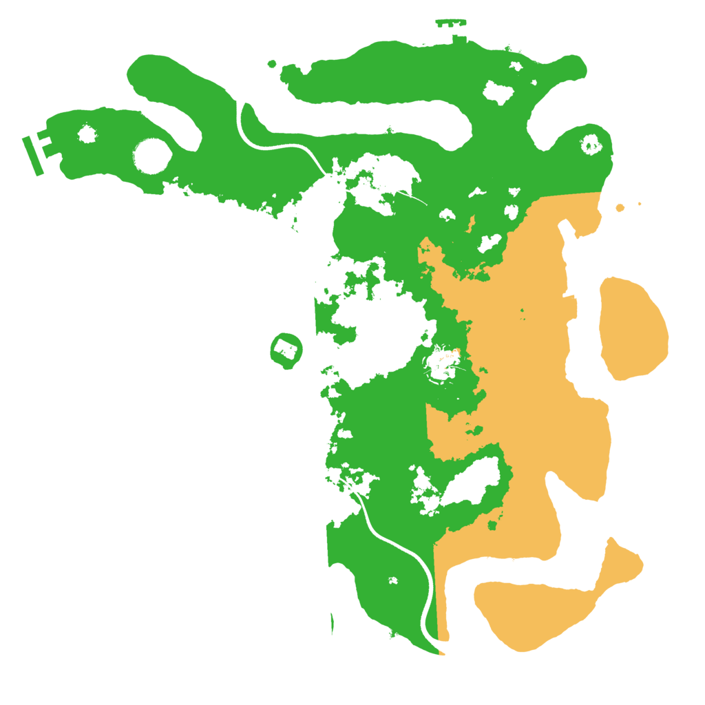 Biome Rust Map: Procedural Map, Size: 3500, Seed: 2124479788