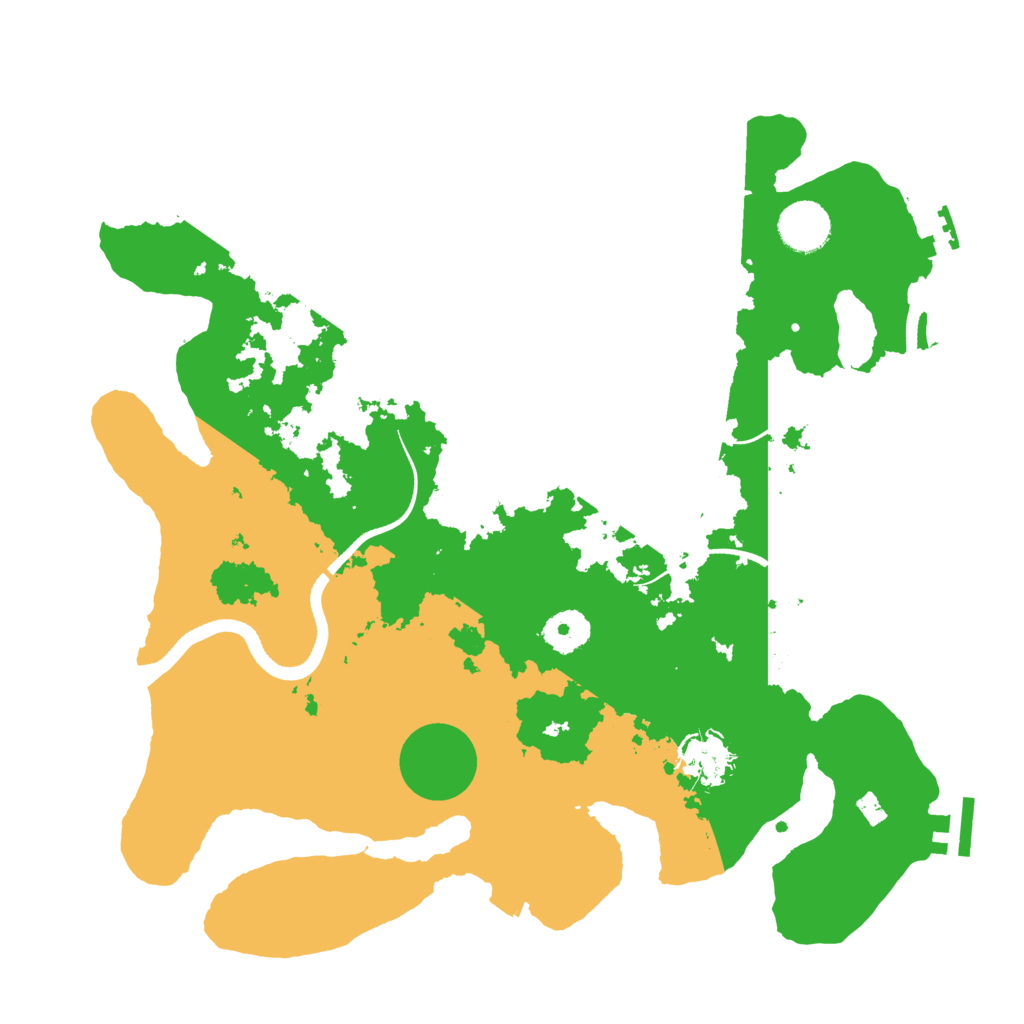 Biome Rust Map: Procedural Map, Size: 3500, Seed: 94126759